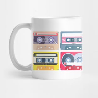 Retro Music Cassette Tapes Mug